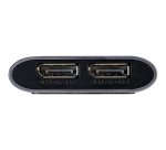 StarTech.com Thunderbolt naar Dual DisplayPort Adapter DP 1.4, Dual 4K 60Hz of Single 8K/5K Thunderbolt naar DP Converter, 2x DisplayPort Monitor Video Display Adapter - Mac & Windows