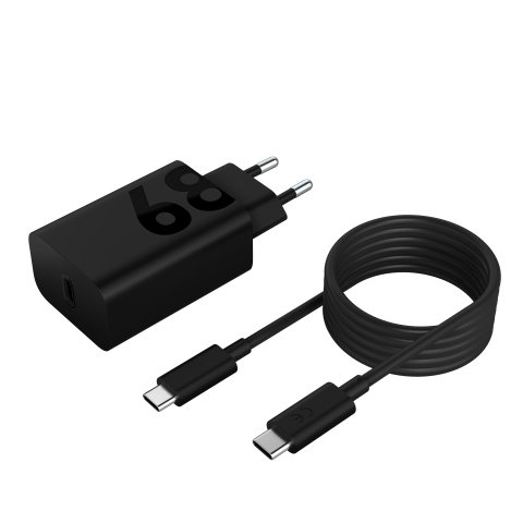 Lenovo 68W USB-C Wall Charger Tableta, Universal Negro Corriente alterna Interior