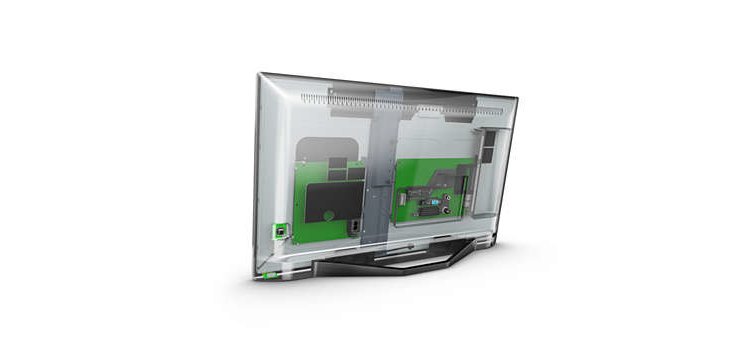 Philips 24HFL3014P/12 TV 61 cm (24") HD Nero, Trasparente 250 cd/m²
