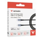 Verbatim 31844 câble Lightning 1,2 m Noir
