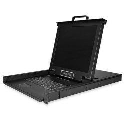 StarTech.com RKCONS1708K support d'ordinateurs 43,2 cm (17") 1280 x 1024 pixels Acier Noir 1U
