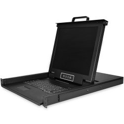 StarTech.com RKCONS1708K support d'ordinateurs 43,2 cm (17") 1280 x 1024 pixels Acier Noir 1U