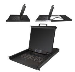 StarTech.com Console KVM à Montage Rack 16 ports avec Câbles de 1,82m - Switch KVM Intégré avec Écran LCD 19" - Tiroir LCD 1U Complet - KVM OSD - Durable 50,000 MTBF - Support USB + VGA