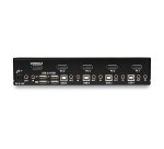 StarTech.com Switch KVM DisplayPort à 4 Ports - 4K60Hz - Écran Unique - Switch KVM USB UHD DP 1.2 à 2 Ports avec Hub USB 3.0 Intégré et Audio - Dell HP Apple Lenovo - Conforme TAA