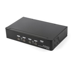 StarTech.com Switch KVM DisplayPort à 4 Ports - 4K60Hz - Écran Unique - Switch KVM USB UHD DP 1.2 à 2 Ports avec Hub USB 3.0 Intégré et Audio - Dell HP Apple Lenovo - Conforme TAA