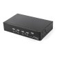 StarTech.com Switch KVM DisplayPort à 4 Ports - 4K60Hz - Écran Unique - Switch KVM USB UHD DP 1.2 à 2 Ports avec Hub USB 3.0 Intégré et Audio - Dell HP Apple Lenovo - Conforme TAA