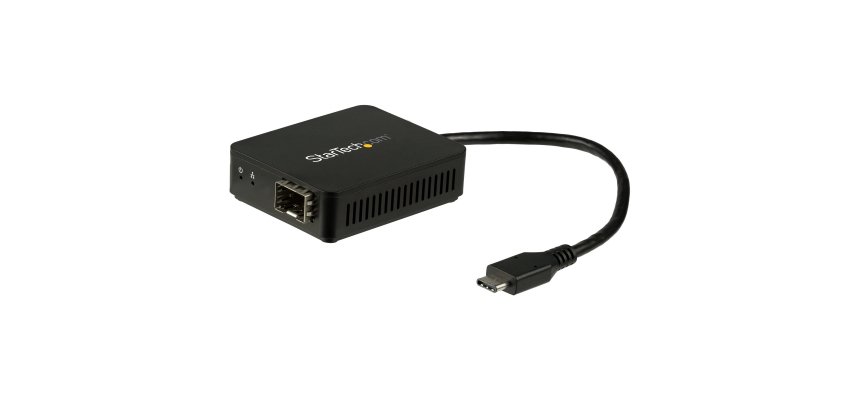 StarTech.com Adattatore di rete USB-C a Fibre ottiche - Convertitore SFP con slot aperto