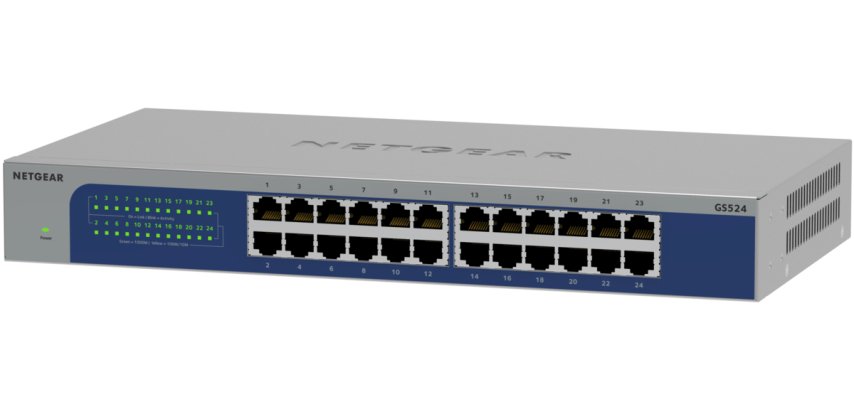 NETGEAR GS524-300EUS commutateur réseau Non-géré Gigabit Ethernet (10/100/1000) Gris