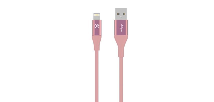Celly USBLIGHTCOL3MPK cavo Lightning 3 m Rosa