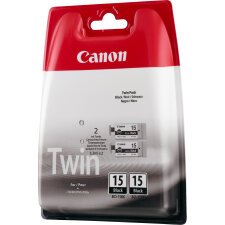 Canon Cartouche d'encre noire BCI-15BK (lot de deux cartouches)