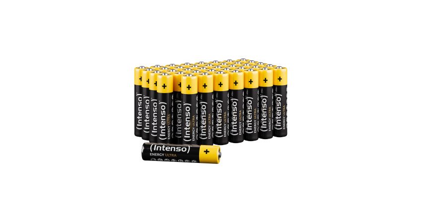 Intenso 7501510 - Energy Ultra Alkaline Batterie AAA Micro 40er-Pack - Batterie Batteria monouso Mini Stilo AAA Alcalino