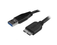StarTech.com Câble SuperSpeed USB 3.0 slim A vers Micro B de 2 m - Mâle / Mâle - Noir