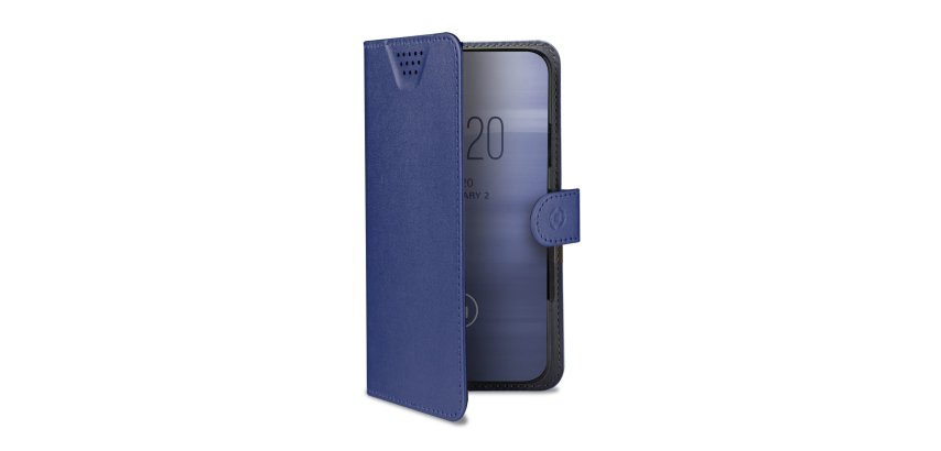 Celly Wally One XXL mobile phone case 14 cm (5.5") Flip case Blue