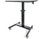 StarTech.com Höhenverstellbarer Schreibtisch - Sit Stand Workstation -Ergonomischer Stehpult mit Rollen - Computertisch mit verriegelbarem One-Touch-Lift für Lehrer/Schüler