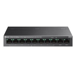 TP-Link LS1210P commutateur réseau Non-géré L2 Gigabit Ethernet (10/100/1000) Connexion Ethernet, supportant l'alimentation via ce port (PoE) Bureau Noir