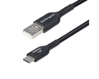 StarTech.com Câble de Charge USB-A vers USB-C de 3m, Charge et Synchronisation, 3A, USB 2.0, Gaine TPE - Cordon de Charge USB Noir