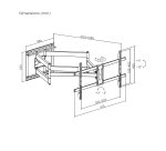 AISENS Soporte Eco Giratorio, Inclinable y Nivelable para Monitor/TV 60kg de 43"-90", Negro