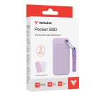 Verbatim Pocket SSD 2 To USB Type-C 3.2 Gen 2 (3.1 Gen 2) Violet