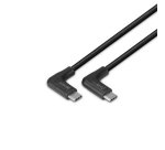 Lindy Câble USB 3.2 Type C de 0.5m, 2 x 90° à angle droit, 10Gbit/s, 60W PD