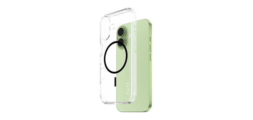 PanzerGlass CARE™ by ® Urban Explorer Case Transparent w. Black MagSafe iPhone 17 mobiele telefoon behuizingen Hoes Zwart