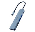 CoolBox MINIDOCK C61 ALUMINIO USB-C A HDMI 4K/2xUSB-A/USB-C PD/SD/MICROSD PC/MAC/CONSOLAS