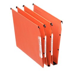 Dossier suspendu esselte dual kraft lmg 220g armoire entraxe 330mm h275mm fond 50 coloris orange boîte 25 unités