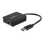 StarTech.com Convertisseur USB 3.0 vers Fibre Optique - Adaptateur compacte USB vers Open SFP - USB vers Adaptateur Réseau Gigabit - Adaptateur USB 3.0 Fibre Optique Multi Mode (MMF)/Single Mode (SMF)