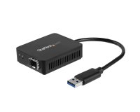 StarTech.com Convertisseur USB 3.0 vers Fibre Optique - Adaptateur compacte USB vers Open SFP - USB vers Adaptateur Réseau Gigabit - Adaptateur USB 3.0 Fibre Optique Multi Mode (MMF)/Single Mode (SMF)