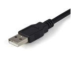 Cable 1,8m USB a 2 Puertos Serie Serial RS232 DB9 Retención del Puerto de Asignación COM