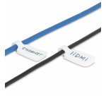 StarTech.com Étiquette pour Câble de 9 cm, Paquet de 100, Blanches, Étiquette de Repérage pour Câble avec Crochets, Étiquettes de Cordon Inscriptibles pour Gestion des Câbles, Étiquettes d'Identification de Câbles