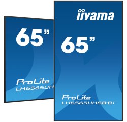 iiyama LH6565UHSB-B1 Écran d'affichage dynamique En forme de kiosk 163,8 cm (64.5") LED Wifi 800 cd/m² 4K Ultra HD Noir Intégré dans le processeur Android 11 24/7