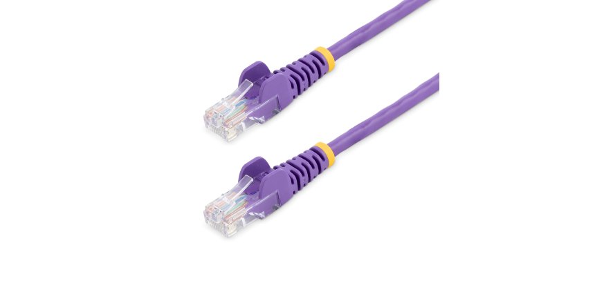 StarTech.com Cat5e Ethernet Patch Cable with Snagless RJ45 Connectors - 10 m, Purple