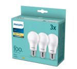 Philips Lampadina 100 W A67 E27 x3