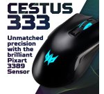 Acer Predator Cestus 333 Gaming Mouse, PMW410, USB2.0, Black, Up to 16000 dpi, Wired, 6 buttons