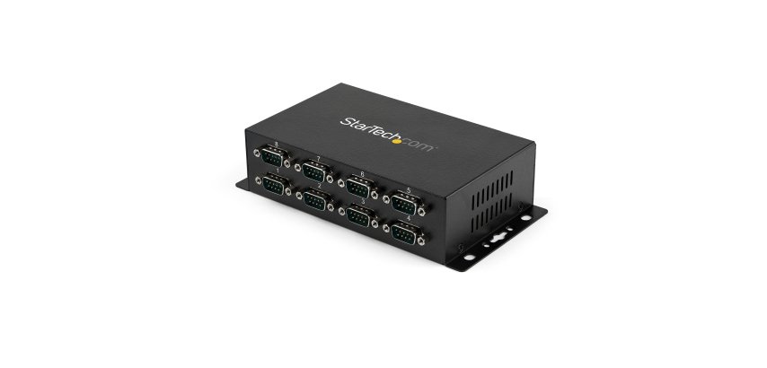 StarTech.com Hub série RS232 à 8 ports - Adaptateur USB vers 8x DB9 RS232 à montage mural et rail DIN