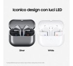 Samsung Galaxy Buds3 Pro Auricolari AI in-ear True Wireless, Speaker a 2 vie, Audio Hi-Fi, Impermeabilità IP57, Silver