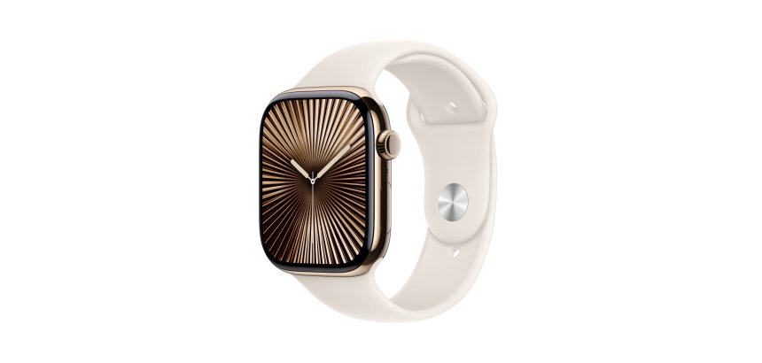 Apple Watch Series 10 OLED 46 mm Numérique 416 x 496 pixels Écran tactile 4G Or Wifi GPS (satellite)