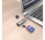 AISENS Lector De Tarjetas SD, Micro SD, MMC, Rs-MMC, MMC Micro, USB-A, Gris