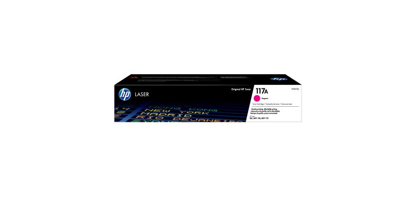 HP Cartouche de toner laser authentique 117A, magenta