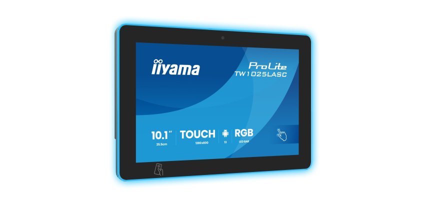 iiyama ProLite TW1025LASC-B3PNR flat PC screen 25.6 cm (10.1") 1280 x 800 pixels WXGA LED Multi-user Touchscreen Black