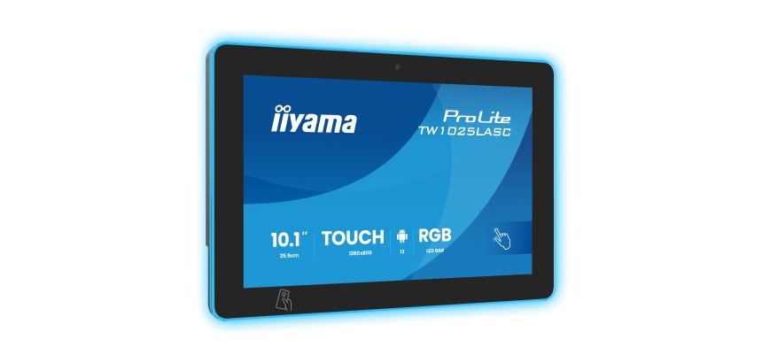 iiyama ProLite TW1025LASC-B3PNR flat PC screen 25.6 cm (10.1") 1280 x 800 pixels WXGA LED Multi-user Touchscreen Black