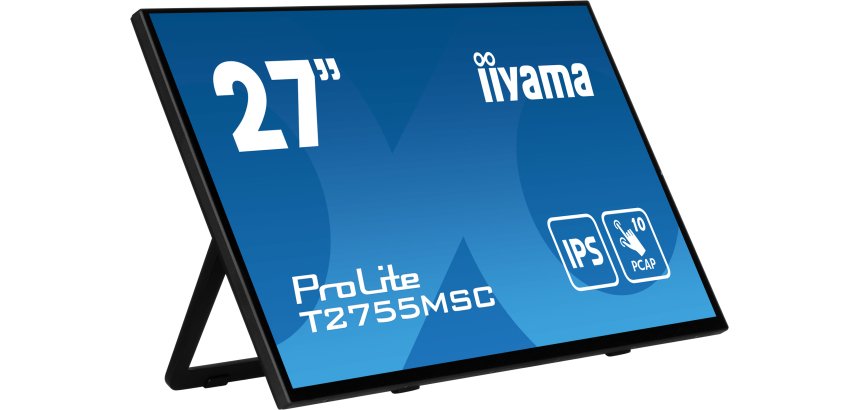 iiyama ProLite T2755MSC-B1 écran plat de PC 68,6 cm (27") 1920 x 1080 pixels Full HD LED Écran tactile Dessus de table Noir