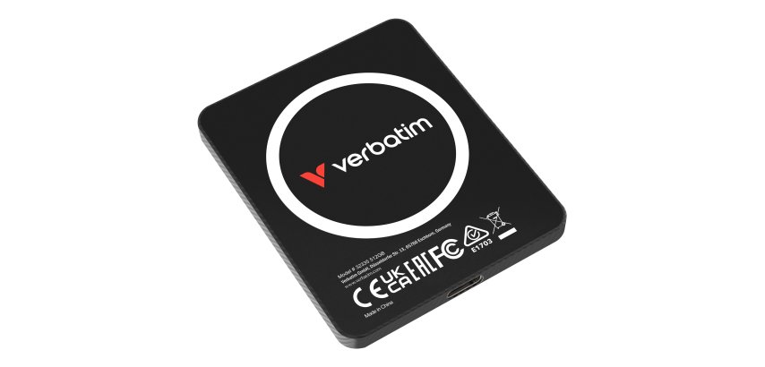 Verbatim SnapBack Ultra Slim SSD 512GB 512 Go USB Type-C USB 3.2 Gen 2x2 Noir