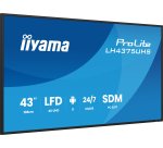 iiyama LH4375UHS-B2AG Écran d'affichage dynamique Écran plat de signalisation numérique 108 cm (42.5") LCD Wifi 500 cd/m² 4K Ultra HD Noir Intégré dans le processeur Android 11 24/7