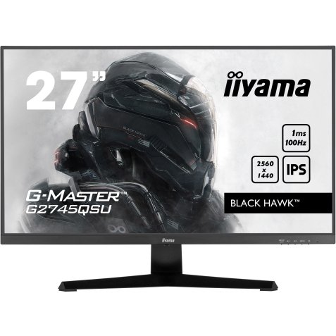 iiyama G-MASTER G2745QSU-B1 écran plat de PC 68,6 cm (27") 2560 x 1440 pixels Dual WQHD LED Noir