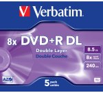 Verbatim - Scatola 5 DVD+R Dual Layer - serigrafato Jewel Case - 43541 - 8,5GB
