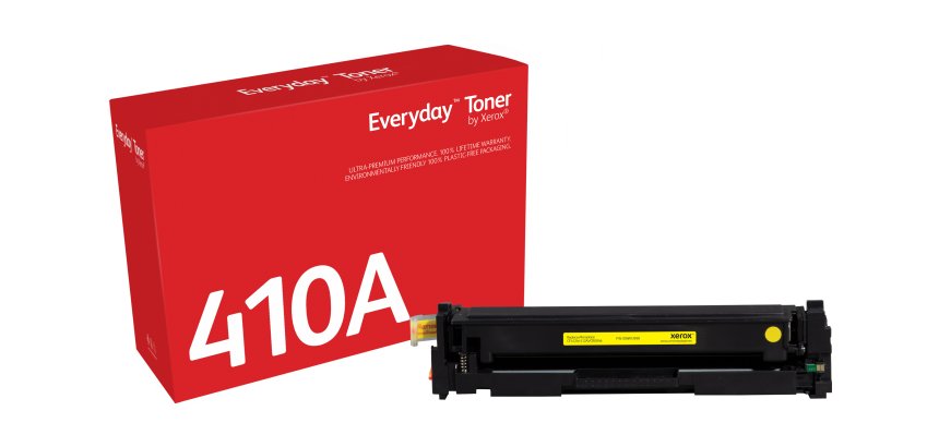Toner Everyday™ Jaune de Xerox compatible avec HP 410A (CF412A), Capacité standard