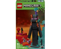 LEGO Minecraft 21279 2in1 La Torre dell'Enderman, Gioco Modulare Trasformabile in 2 Fortezze con 6 Personaggi per Bambini 9+