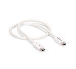 StarTech.com Cable Thunderbolt 3 Pasivo 50cm - 40Gbps - PD 100W - Vídeo 4K/5K - Cable Thunderbolt - Certificado Thunderbolt - Compatible USB4 / Modo Alt DP - Thunderbolt 4 - USB 3.2 - USB-C - Blanco