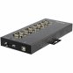 StarTech.com 8 Port Seriële USB Hub naar RS-232/422/485 Adapter, Industriële USB 2.0 naar DB9 Serial Converter Hub, IP30 Rated, Din Rail Monteerbare Metalen Seriële Hub, 15 kV ESD Bescherming